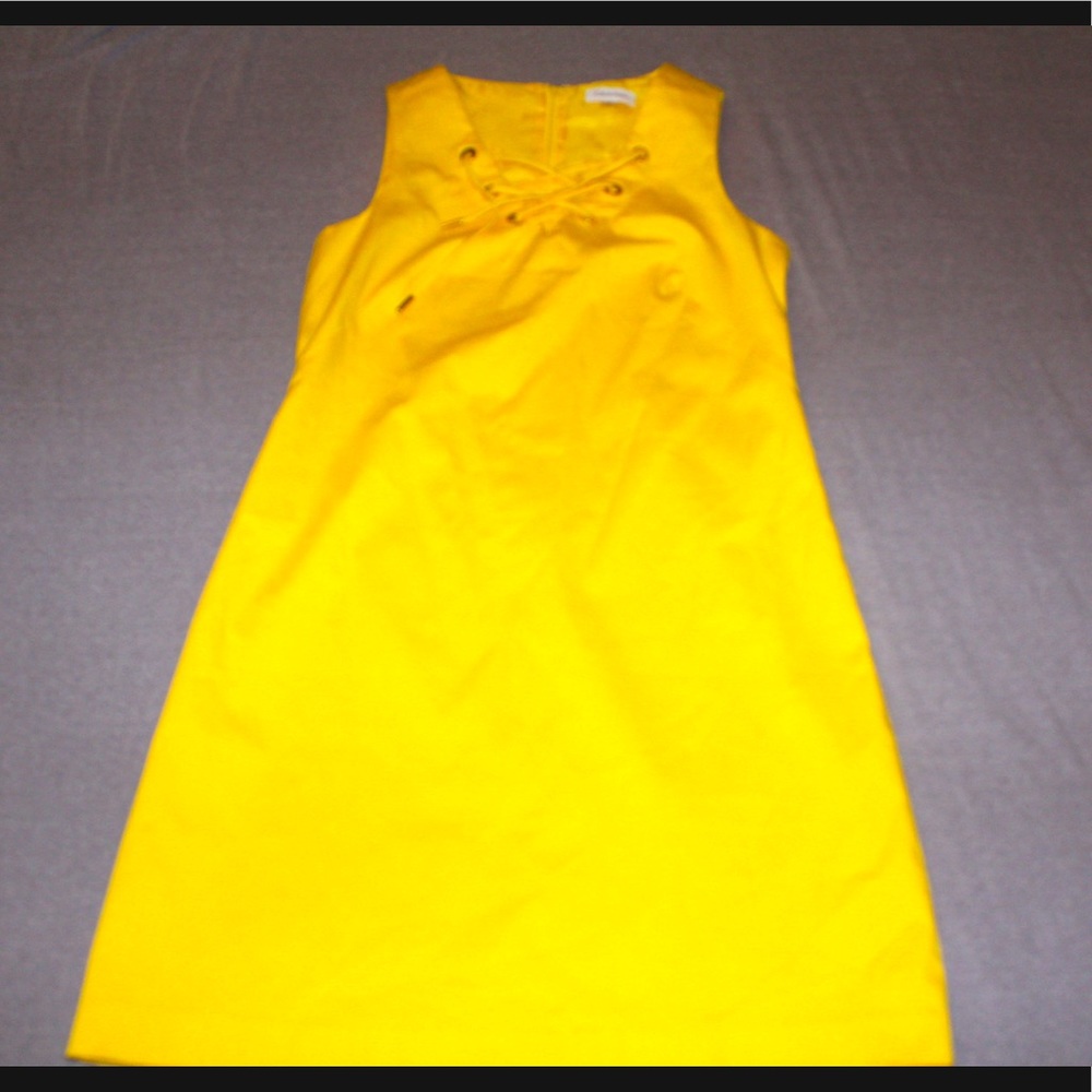 Calvin Klein Women’s Lace-up Sleeveless Dress